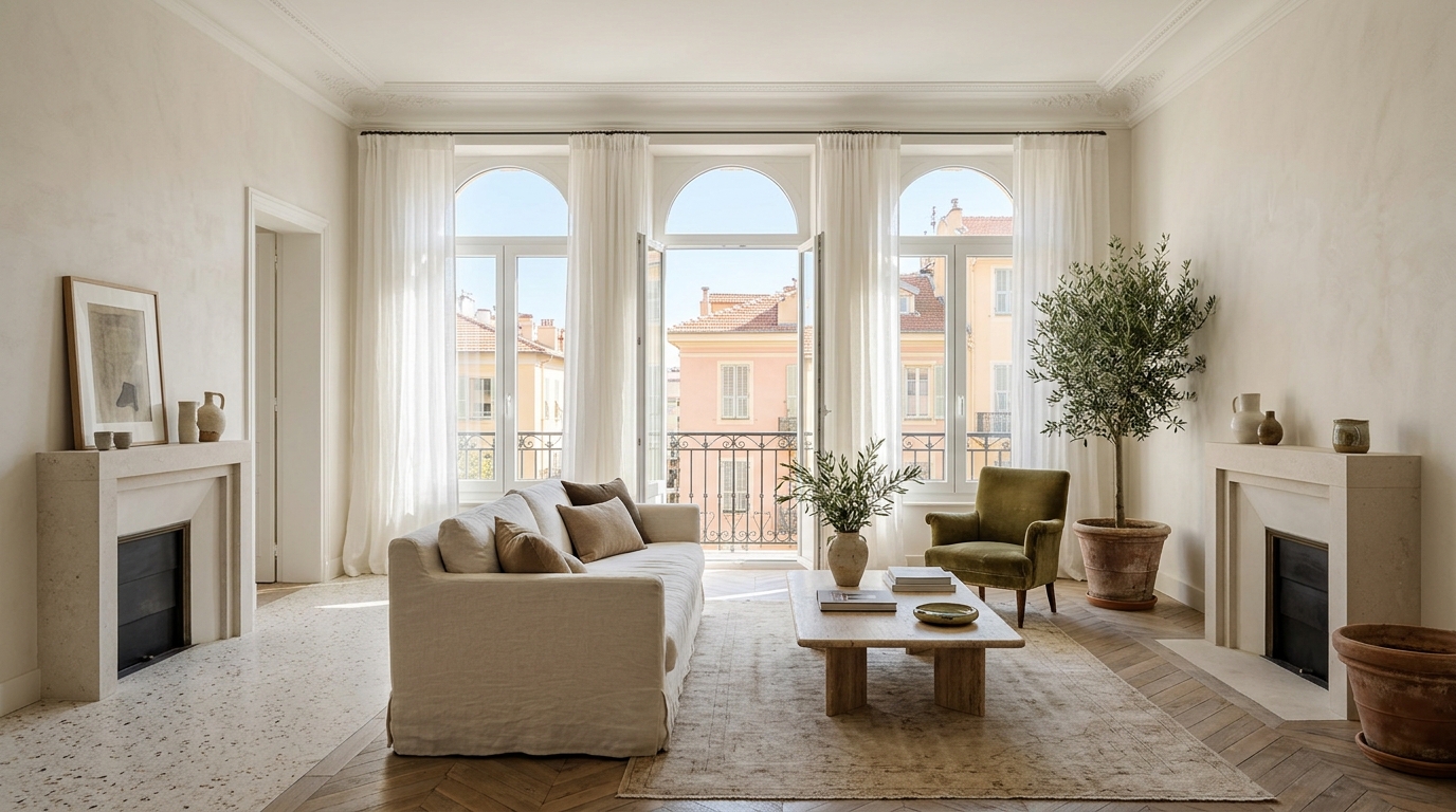 Appartement lumineux et intérieur soigné à Nice